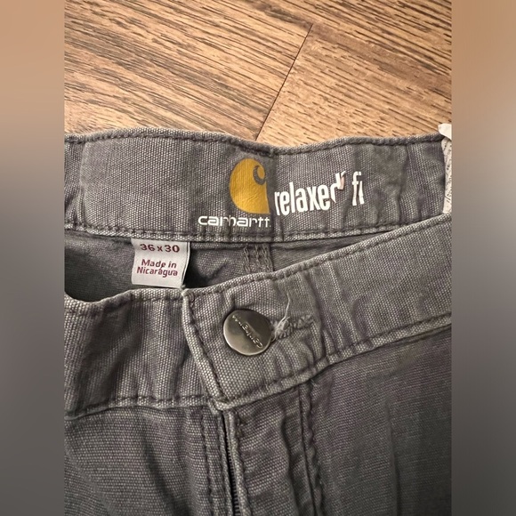 Carhartt Men's Gray Work Pants 36x30 - Picture 3 of 3